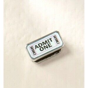 Keep Collective Key Carnival Ticket Admit One Silver charm, NIP!